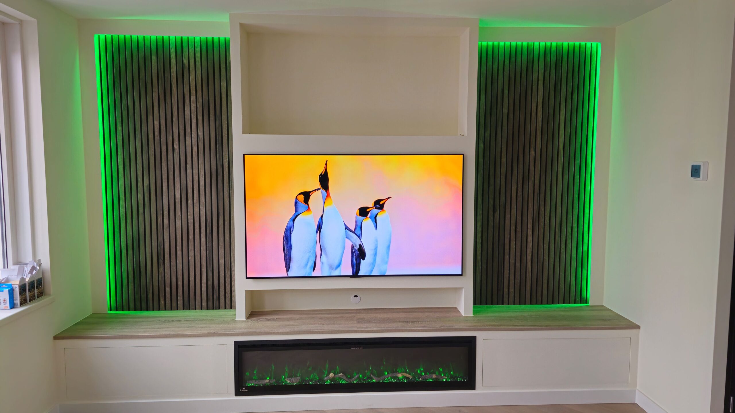 Custom Cinewall green accent